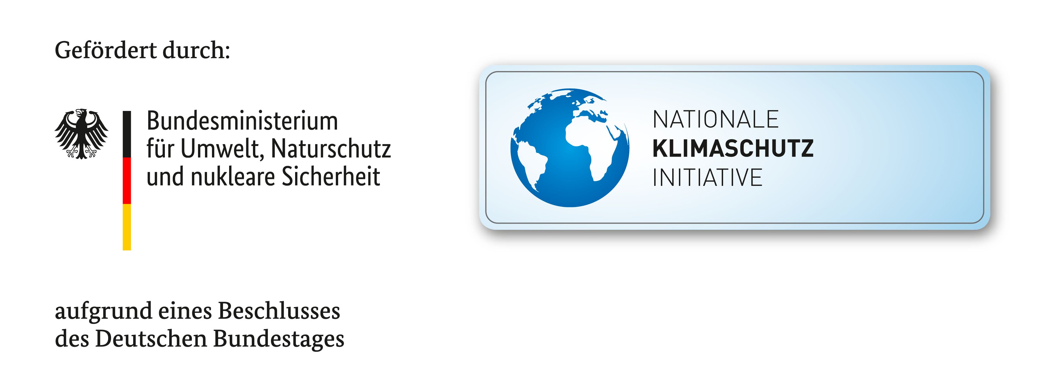 grafische Benutzeroberfläche, Anwendung - Gefördert durch: Bundesministerium für Umwelt, Naturschutz und nukleare Sicherheit aufgrund eines Beschlusses des Deutschen Bundestages NATIONALE KLIMASCHUTZ INITIATIV